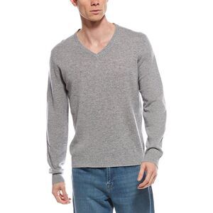 Mette Mens  Cashmere V-Neck Sweater, Grey